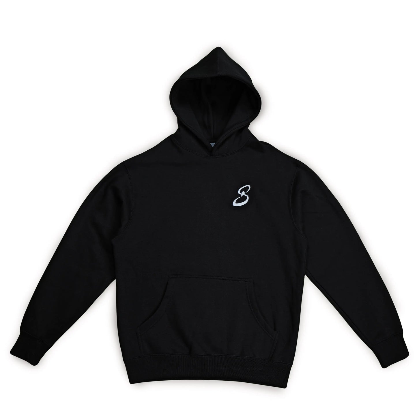 splash-ice-infinite-s-rich-black-hoodie-front-side-minimal-logo-upscale-leisurewear