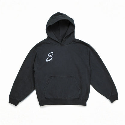 splash-ice-sisters-collection-vintage-black-heavyweight-hoodie-front-logo-design-premium-leisurewear